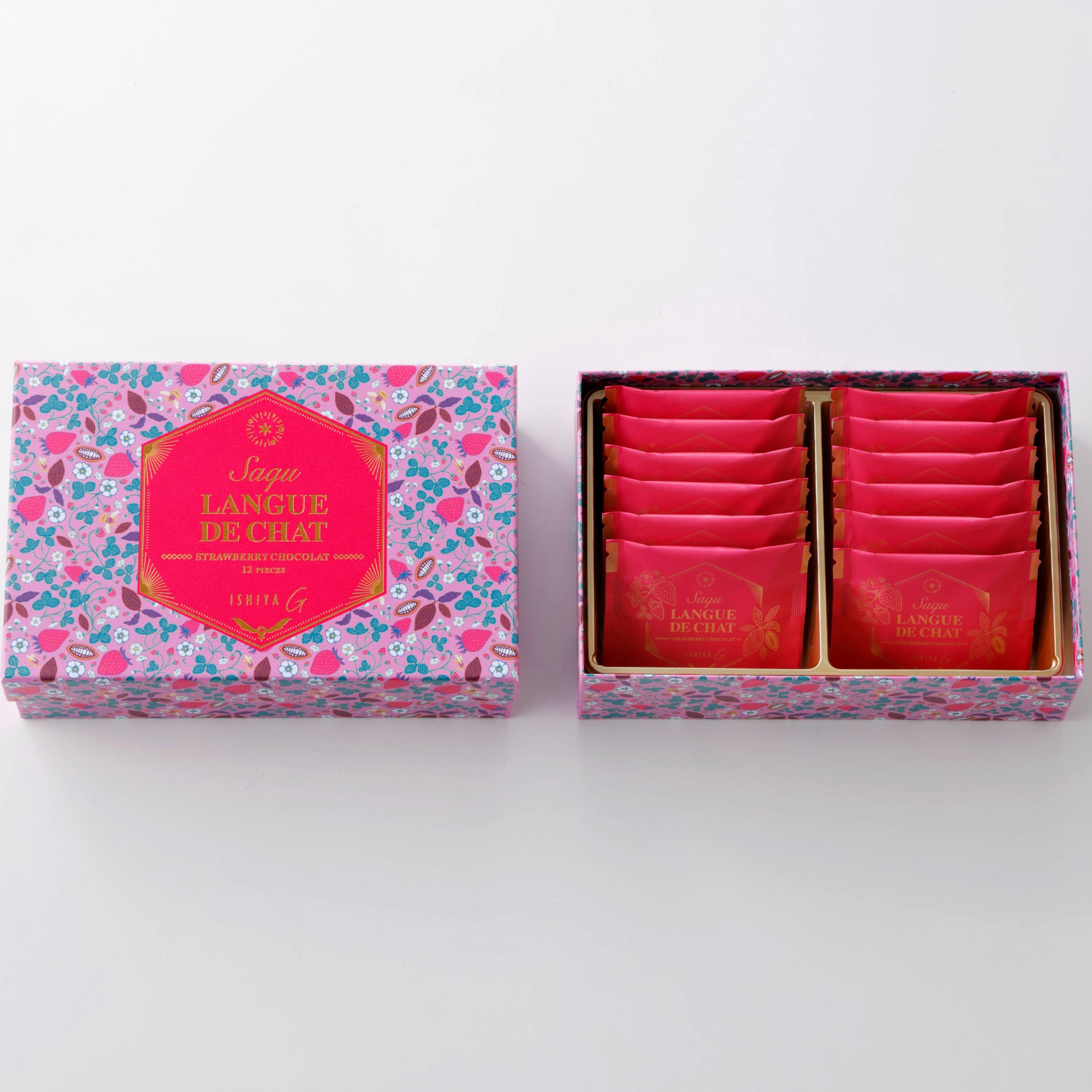 サク ラング・ド・シャ(ストロベリーショコラ)12枚入