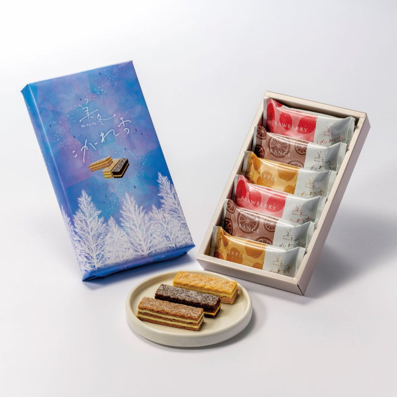 美冬 こがれ雪（いちご、オレンジ、アップル）6個入